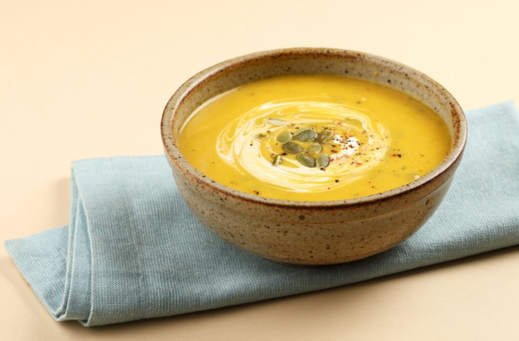 A bowl of soup